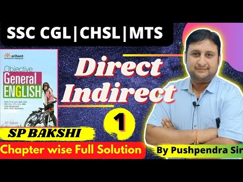 Direct and Indirect | Narration |  Questions from S.P. Bakshi  for SSC MTS/CHSL |