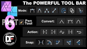 Part 6 The POWERFUL TOOLBAR, Pen Tool Affinity Photo tutorial