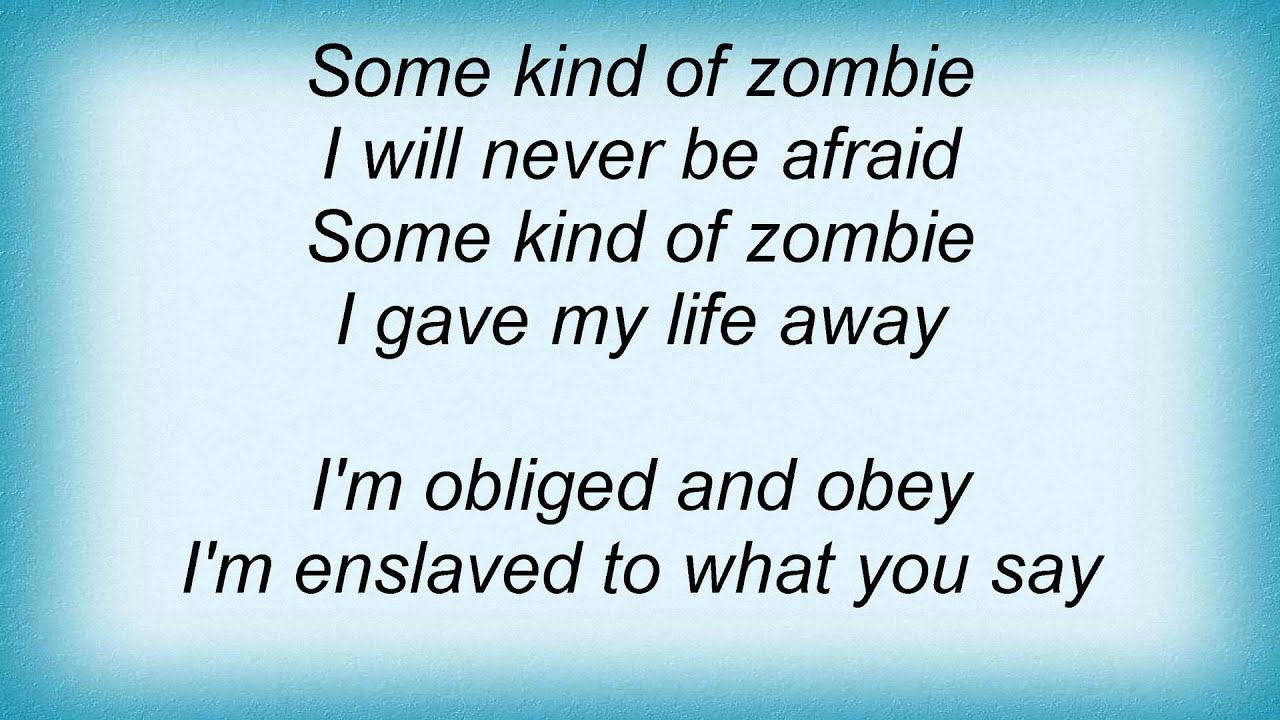 Audio Adrenaline Some Kind Of Zombie Lyrics_1 YouTube