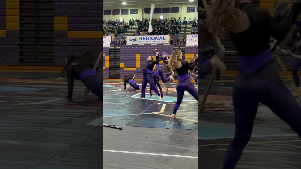 JMU Nuance Open WGI Charlotte Finals🔮 #colorguard #guard #winterguard # ...