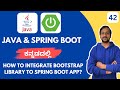 Spring Boot for Beginners in Kannada | How to Intergrate Bootstrap library into Spring Boot App?