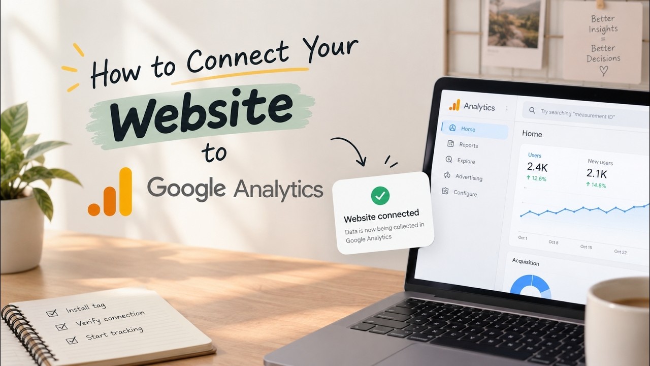 How to Connect your website to google Analytics - YouTube