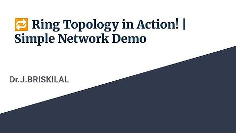 🔁 Ring Topology in Action! | Simple Network Demo