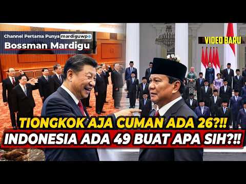 KABINET GEMUK KERJA LAMBAN DEMI BAGI-BAGI KUE ?!! NGGAK MALU SAMA TIONGKOK ?!! - Mardigu Wowiek
