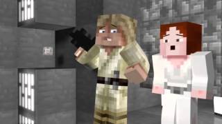 MINECRAFT ANIMATIONS-STAR WARS PARODY!!!