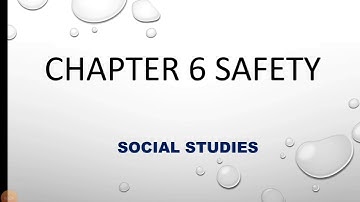 Class 3 Chapter 6 Safety- Part 1