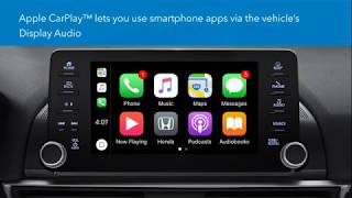 Thanks to your honda’s compatibility with apple carplay™, you can
enjoy a variety of smartphone’s functions while on the road. learn
how hook it up a...