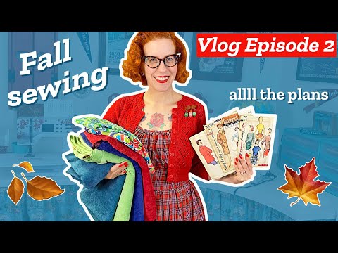 Sewing vlog Ep2: Fall vintage sewing plans (there’s a coat!)