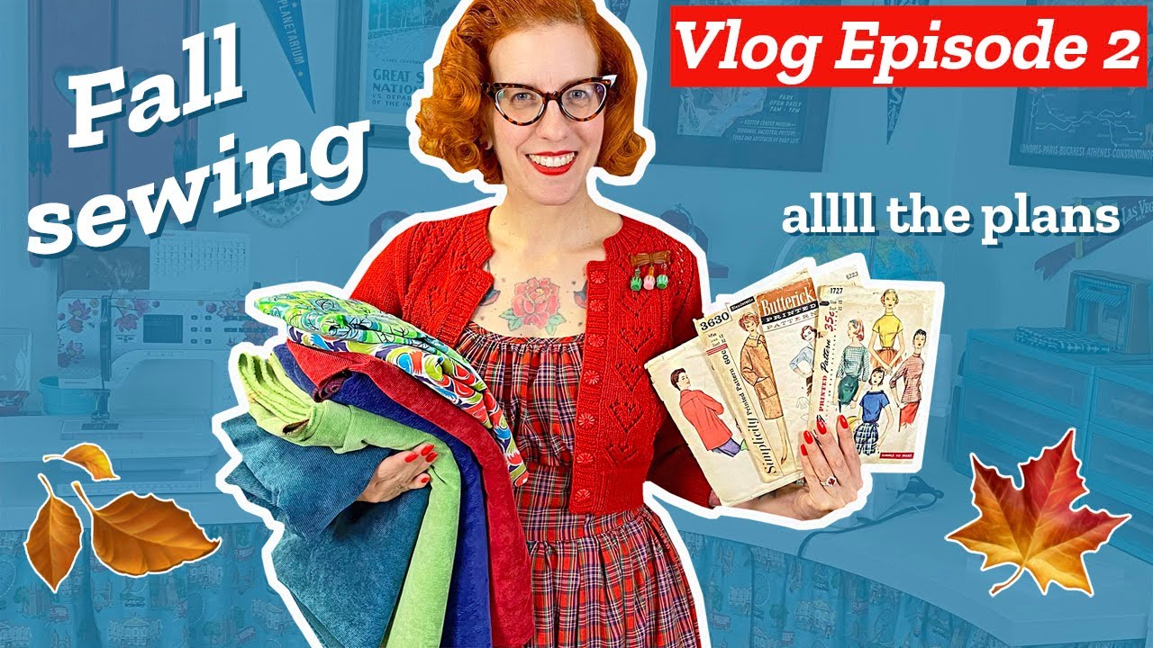 Видеоблог о шитье, эпизод 2: винтажные осенние швейные планы (есть пальто!)