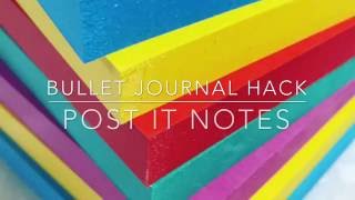 Bullet Journal Hack: Post-it Notes Net Worth