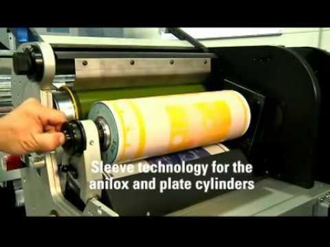 Gallus ECS 340 granite-based label press