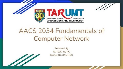 AACS2034 Fundamentals of Computer Network Presentation Video