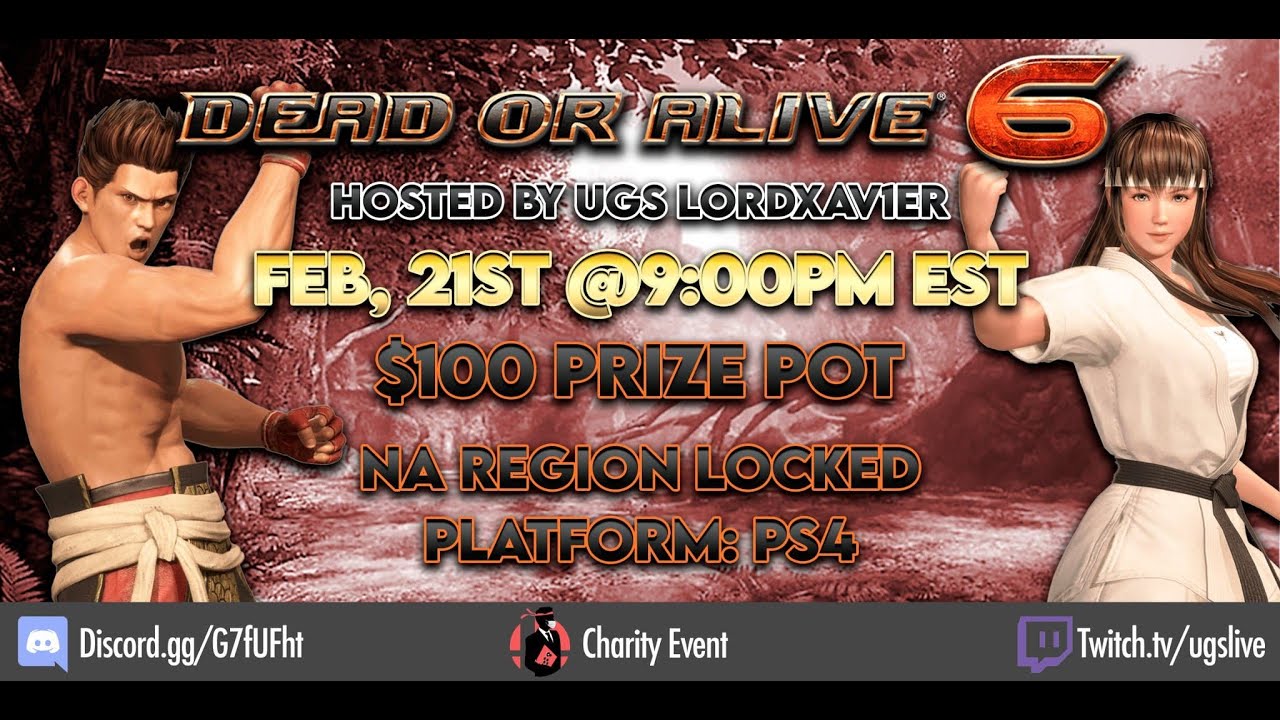 DOA6 QUARANTINED ONLINE Tournament !Matcherino