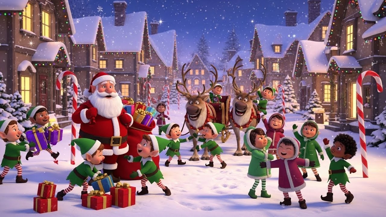 Ho Ho Ho Santa Magic Dance Party 🎅 | Sing, Dance & Christmas Fun Rhyme ...