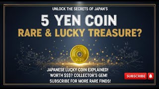 '1949 Japanese 5 Yen Coin: Rare History, Lucky Charm & Collector’s Treasure!'