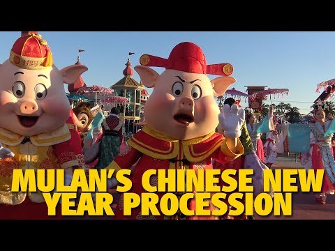 Mulan's Chinese New Year Procession 2019 | Disneyland Resort