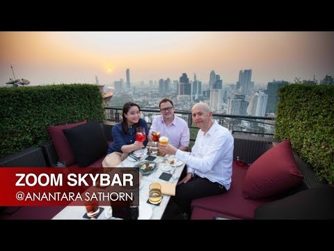 AWESOME ROOFTOP BAR IN BANGKOK - ZOOM ROOFTOP SKY BAR @ ANANTARA SATHORN BANGKOK HOTEL