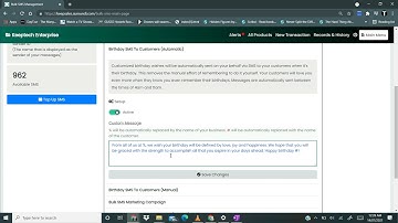 Sumundi Keepsales Tutorials - Section 60: Automatic Birthday SMS To New Customers Functionality