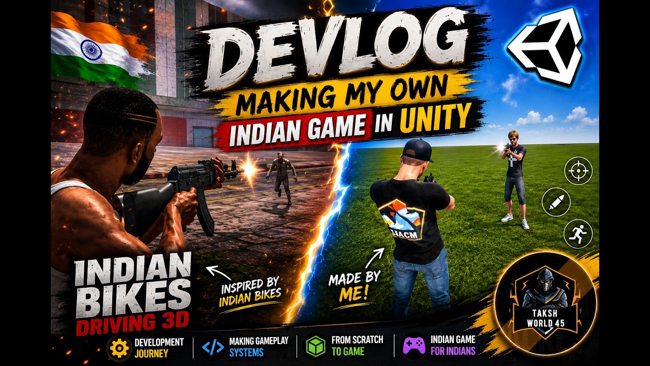 I Made My Own Indian Open World Game in Unity! 🇮🇳 | Devlog #1 - YouTube
