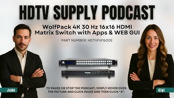WolfPack 4K 30 Hz 16x16 HDMI Matrix Switch with Apps & WEB GUI