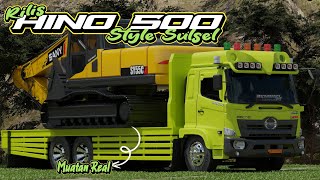 MUATAN REAL BISA TURUN💥💥RILIS MOD HINO 500 MUATAN EXCAVATOR STYLE STANDAR SULAWESI - 119CONCEPT