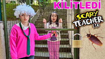 SCARY TEACHER HİRANUR KİLİTLEMİŞ ZEYNEP/بابا جاب لي بالون - جنى مقداد | طيور بيبي