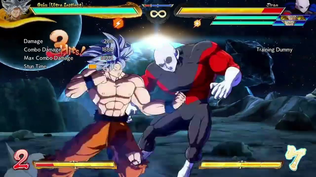 UI Goku Solo tod combos 2.5 BAR!!! DBFZ