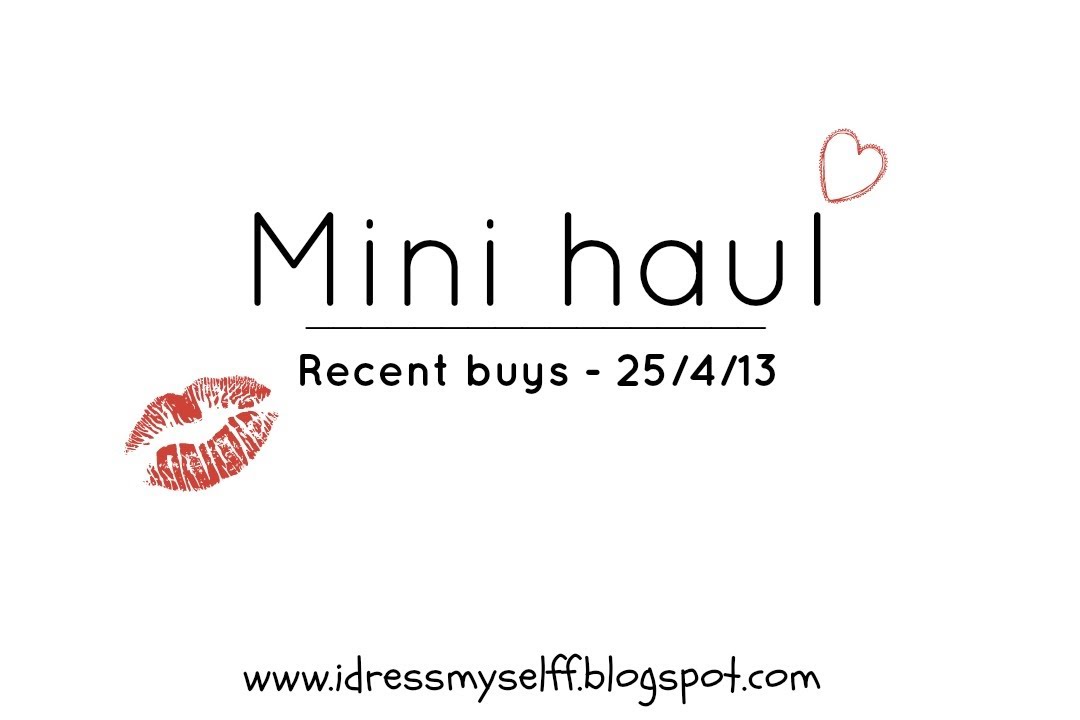 Mini haul | 25-04-13