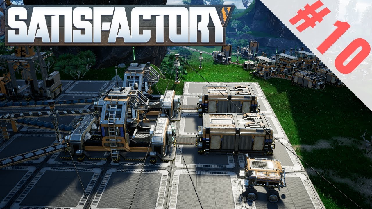 Satisfactory Rotors and Reinforced Iron Plate Production Episode 10 YouTube