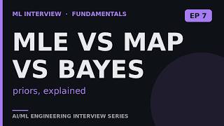MLE vs MAP vs Bayesian Inference — and Why Regularization Is a Prior ML Interview Question