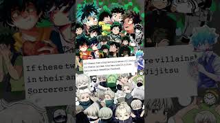 If Togeizuku Were Villains The Heroesjujitsu Sorcerers Would Be Done For toge izuku jjk mha