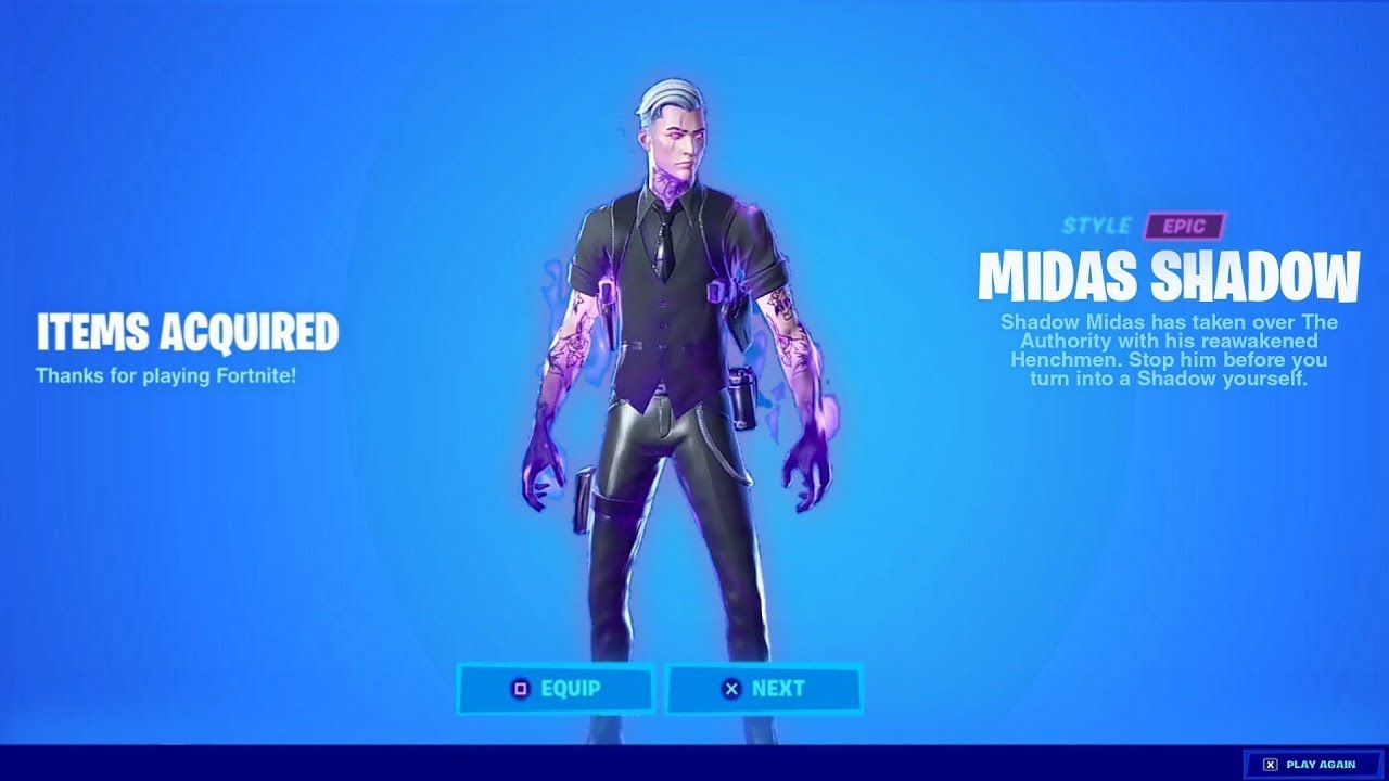 How to get the Unreleased Shadow Midas in Fortnite