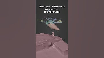 How I made this scene in Blender 👀..#blender #cgi #3danimation#animation #3d #breakdown #edit #vfx
