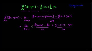 differentiation of sum of two functions
