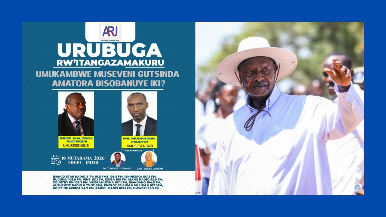 🔴URUBUGA RW'ITANGAZAMAKURU : UMUKAMBWE MUSEVENI GUTSINDA AMATORA BISOBANUYE IKI?