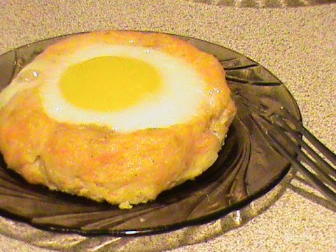 Видео рецепт Яйца в гнёздах