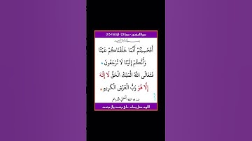 سورة المومنون  - سورة 23 - اية 116-115