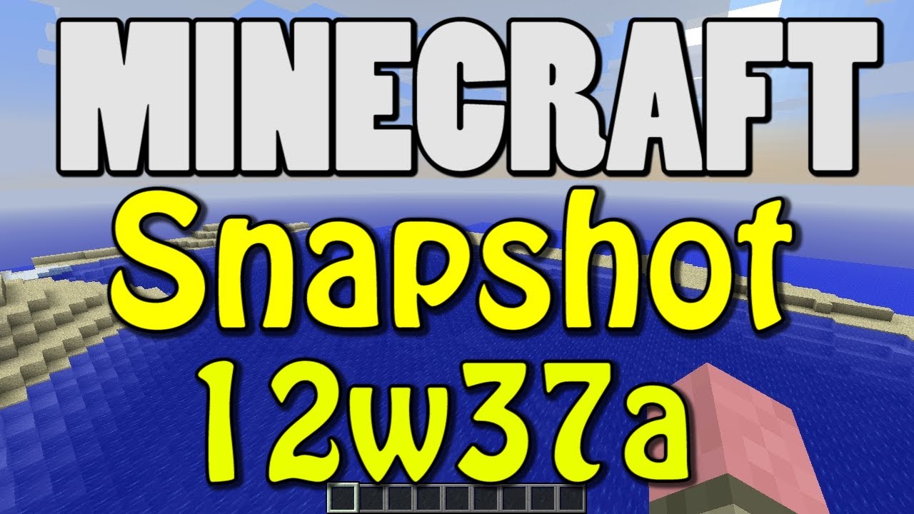 Minecraft Snapshot 12w37a (Pumpkin Pie! New Superflat Worlds! Jumping Pigs!)