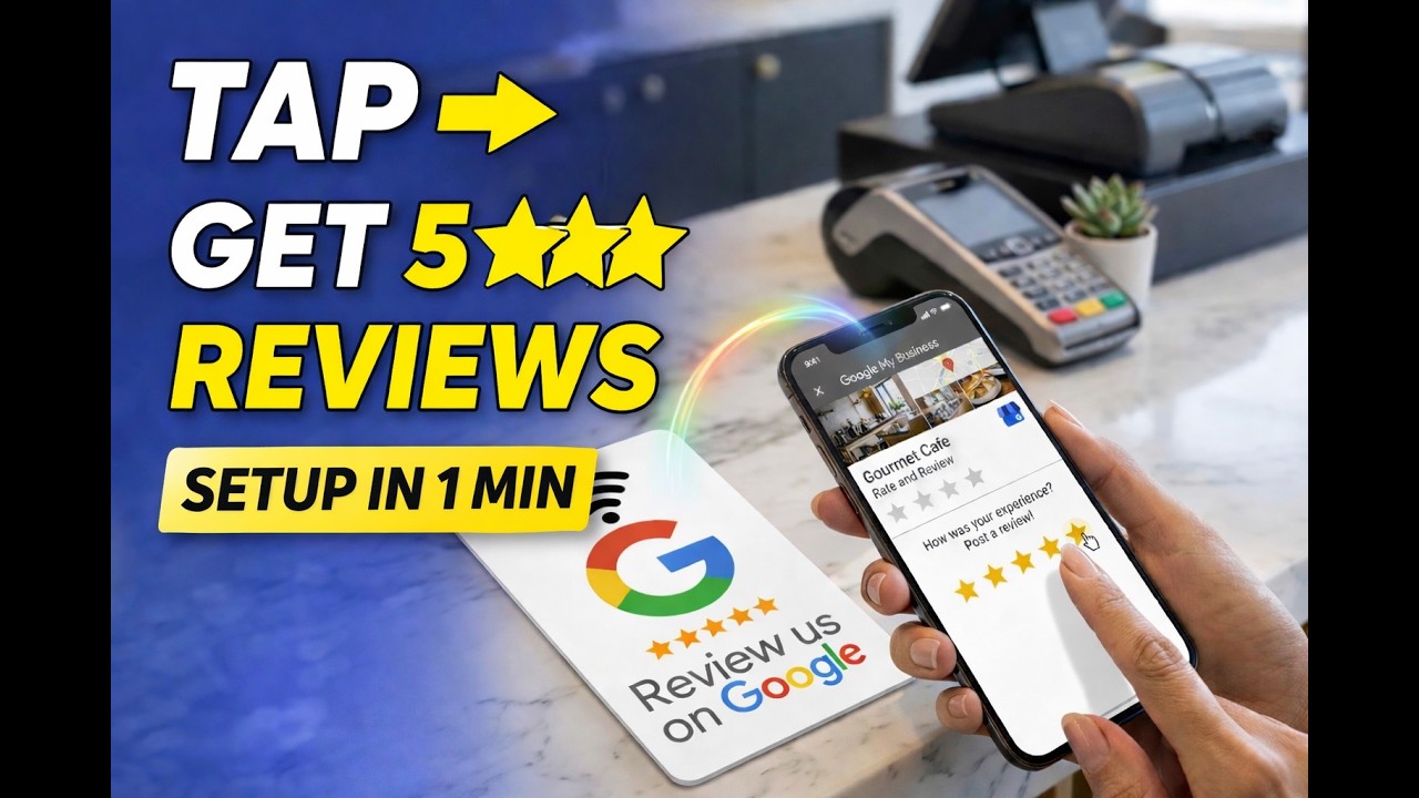 How to Setup NFC Google Review Card (Get 5⭐ Reviews Fast!) - YouTube