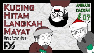 😨 Kucing Hitam Langkah Mayat 🤣 | Animasi Malaysia | Animasi Dakwah 7 #uai #dakwah #fyp #shorts