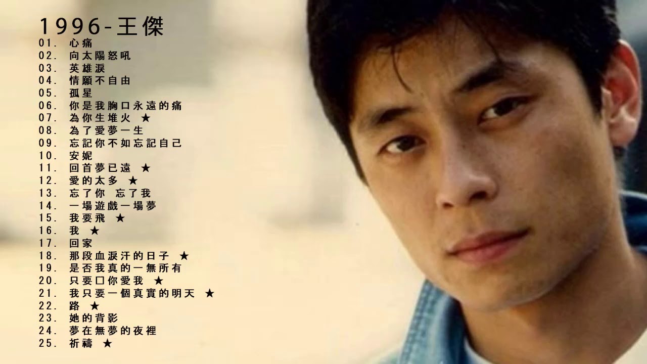 1996-王傑〔一番傑作-經典好歌全紀錄〕Music作品輯 - YouTube