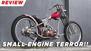 CHOPPER MESIN BEBEK!! Small engine terror by enggal modified