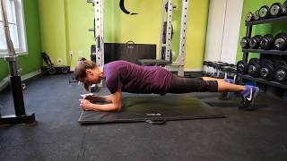 Plank with Alternating Knee Drops
