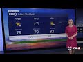 Milder night ahead, shy of 80° tomorrow