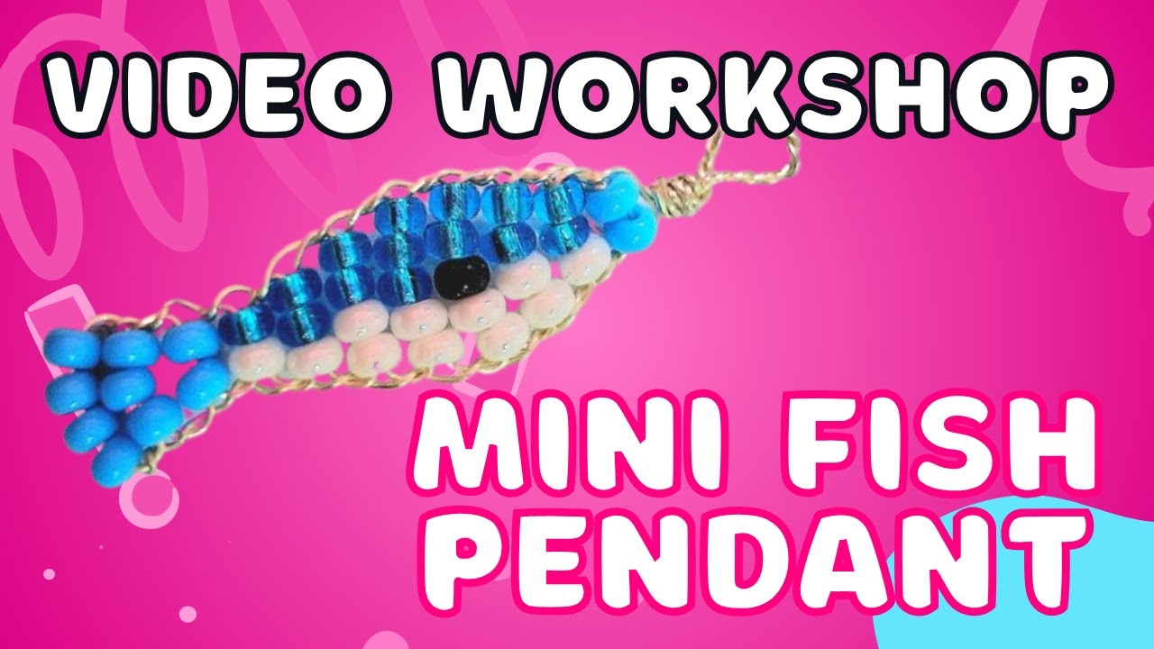 DIY Mini Fish Pendant Tutorial 🐠 | Trendy Beaded Jewelry with Wire – Easy Step-by-Step Guide!