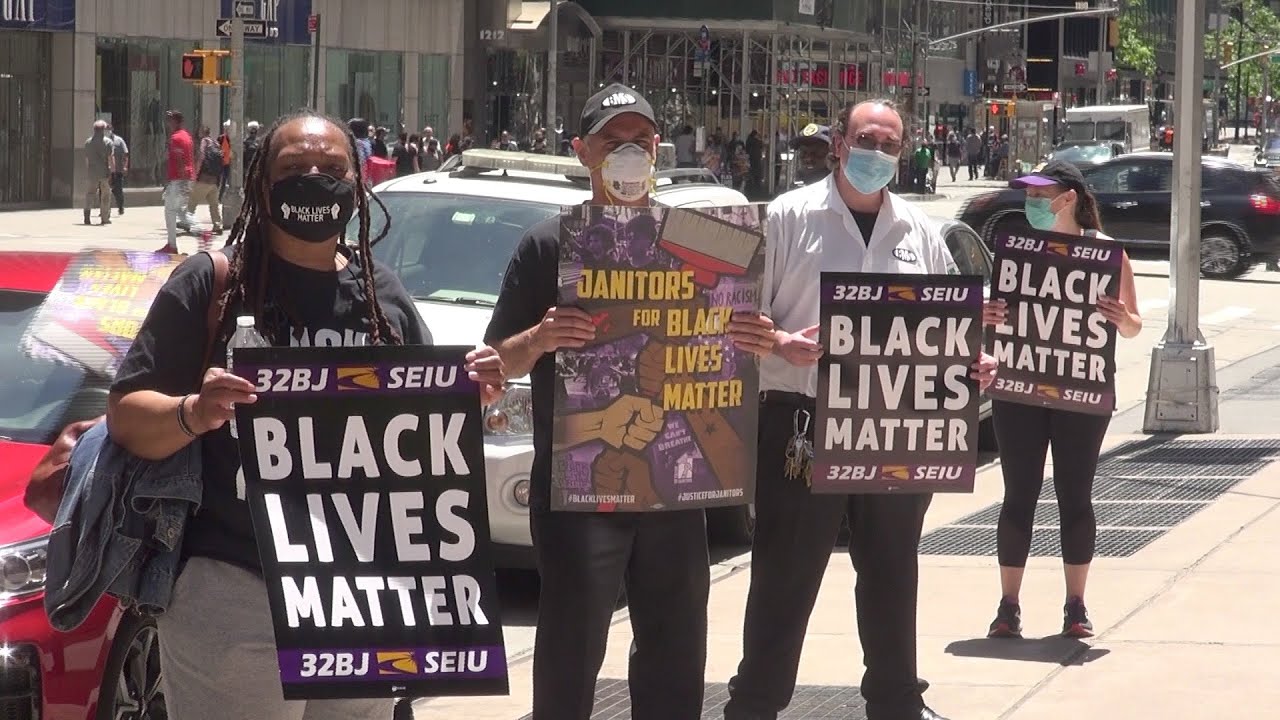 Essential union workers and elected offiicals pay tribute to Justice