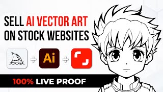 Create and Sell AI Vector Art using Midjourney and Illustrator | Passive Income