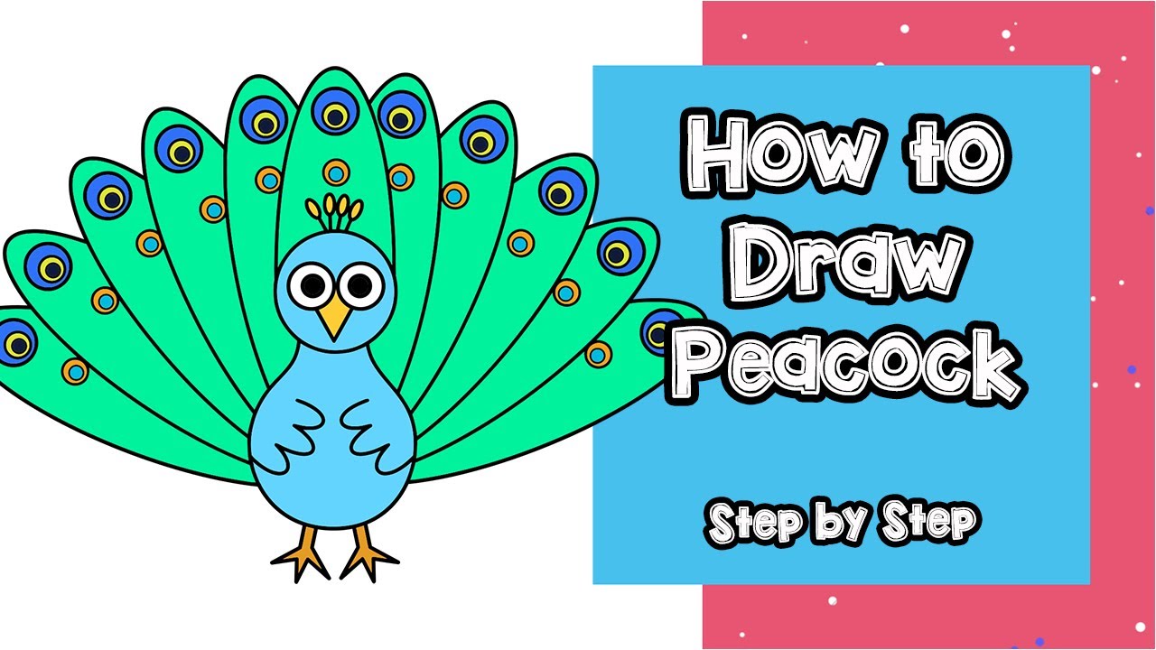 Drawing Peacock Step by Step | How to Draw Peacock Easy - YouTube