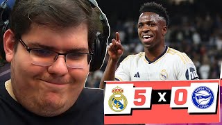 CASIMIRO REAGE A Real Madrid 5X0 Alavés | MELHORES MOMENTOS #casimiro