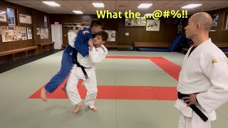 Different variation of standing Ippon seoinage where uke is gone before you even turn your hip.